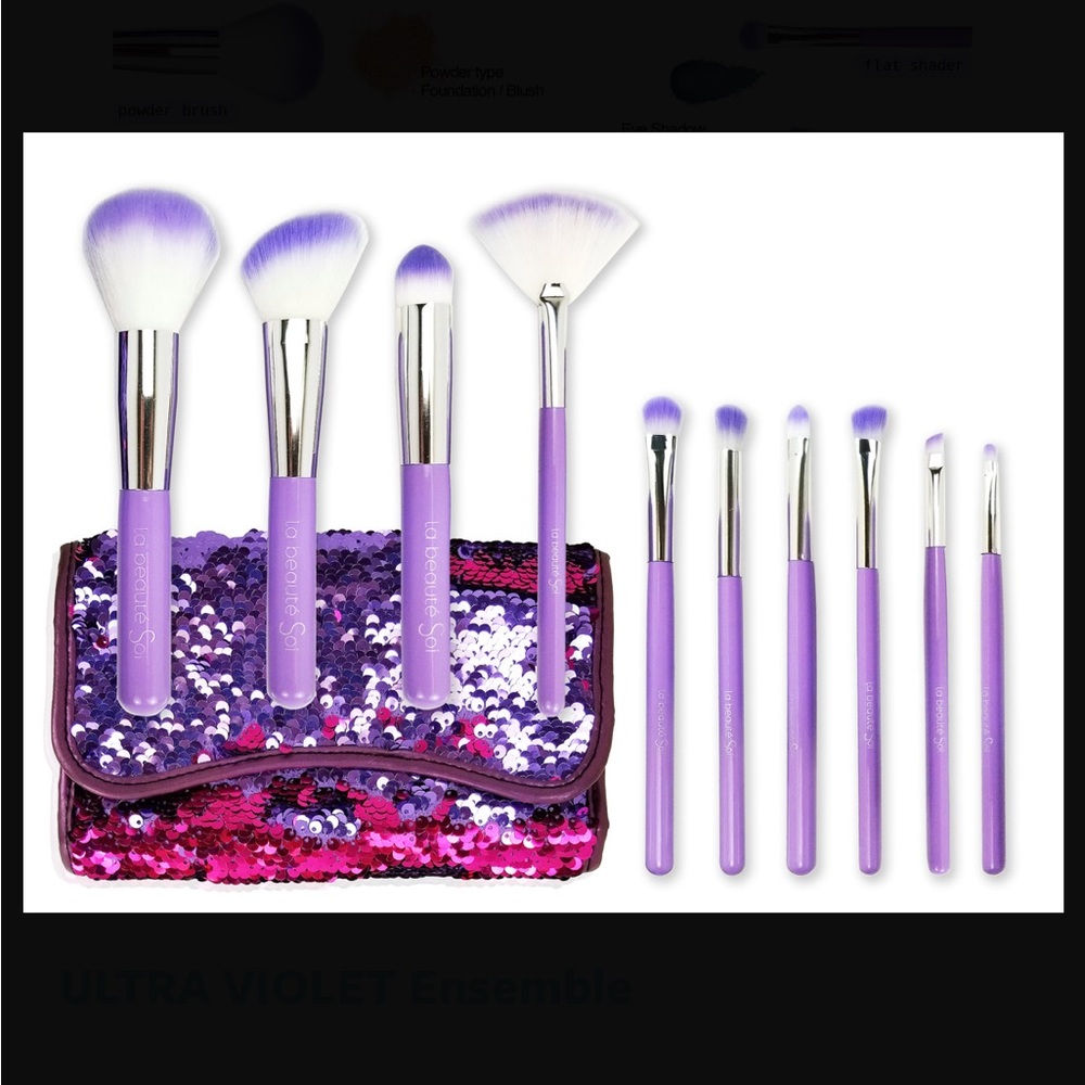 LA BEAUTÉ SOI Ultra Violet brush ensemble